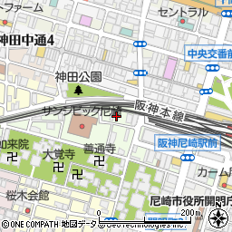 兵庫県尼崎市西御園町123周辺の地図
