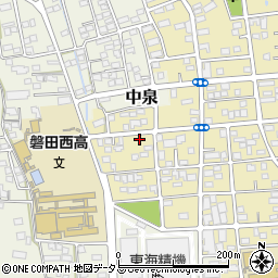 静岡県磐田市国府台116-8周辺の地図