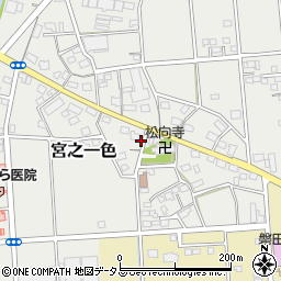 静岡県磐田市宮之一色419周辺の地図