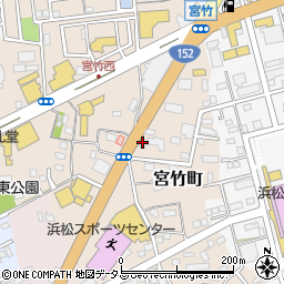 静岡県浜松市中央区宮竹町153周辺の地図