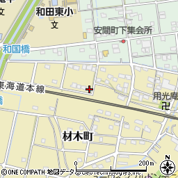 静岡県浜松市中央区材木町111周辺の地図