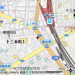 賃貸住宅サービス梅田北店周辺の地図