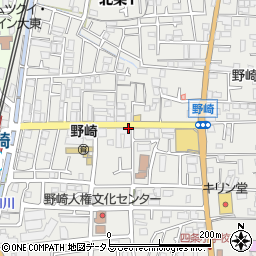 アカカベ薬局　野崎参道店周辺の地図