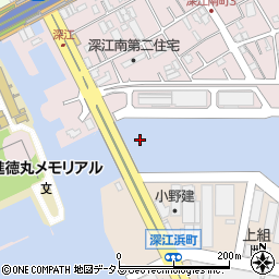 深江大橋周辺の地図