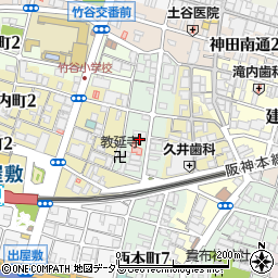 兵庫県尼崎市西本町8丁目376周辺の地図