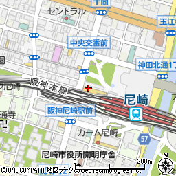 屋台居酒屋 大阪 満マル 尼崎店周辺の地図