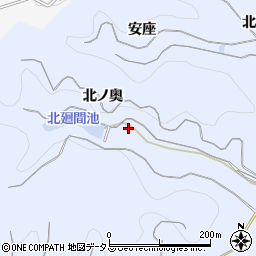 愛知県知多郡南知多町大井北ノ奥周辺の地図