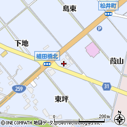 愛知県豊橋市磯辺下地町東坪15周辺の地図