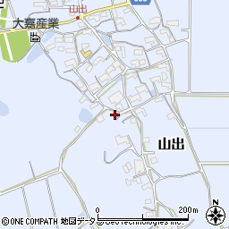 三重県伊賀市山出966-1周辺の地図