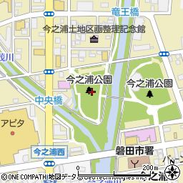 磐田市今之浦公園周辺の地図