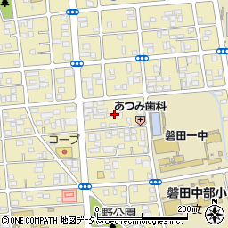 静岡県磐田市国府台25周辺の地図