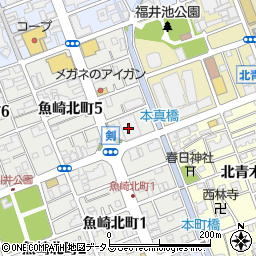 ウエルシア薬局　神戸魚崎北町店周辺の地図