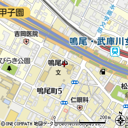 西宮市立鳴尾育成センター周辺の地図