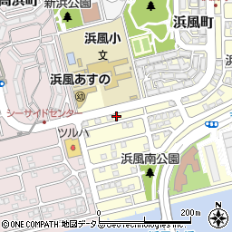 兵庫県芦屋市浜風町9-10周辺の地図