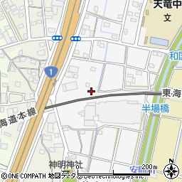 静岡県浜松市中央区龍光町90周辺の地図