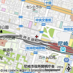 阪神ＯＮＯビル周辺の地図