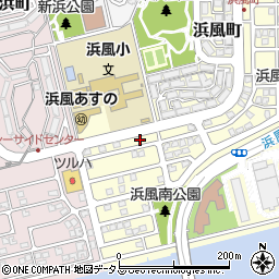兵庫県芦屋市浜風町9周辺の地図