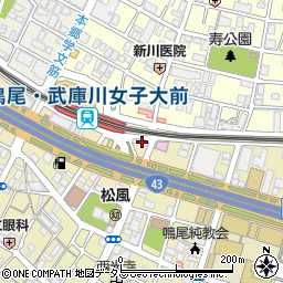 栄光学院周辺の地図