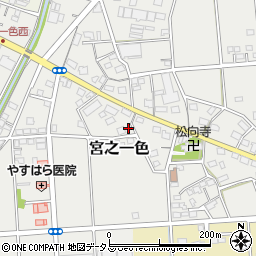 静岡県磐田市宮之一色791周辺の地図
