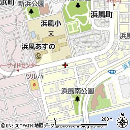 兵庫県芦屋市浜風町9-8周辺の地図