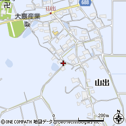 三重県伊賀市山出964-1周辺の地図