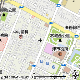賃貸メイトＦＣ　津・お城公園店周辺の地図