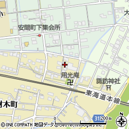 静岡県浜松市中央区材木町51周辺の地図