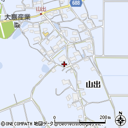 三重県伊賀市山出956周辺の地図