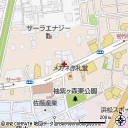 静岡県浜松市中央区西塚町42周辺の地図