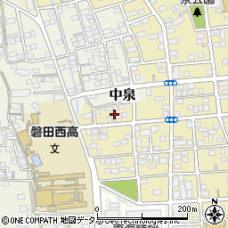 静岡県磐田市国府台117周辺の地図