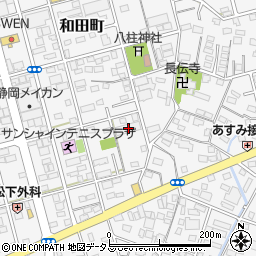 静岡県浜松市中央区和田町545周辺の地図
