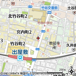 尼崎信用金庫出屋敷支店周辺の地図