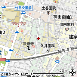 兵庫県尼崎市西本町8丁目340周辺の地図