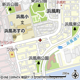 兵庫県芦屋市浜風町9-4周辺の地図