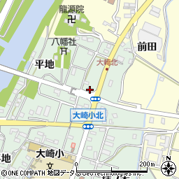 愛知県豊橋市大崎町東里中29周辺の地図