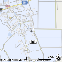 三重県伊賀市山出286周辺の地図