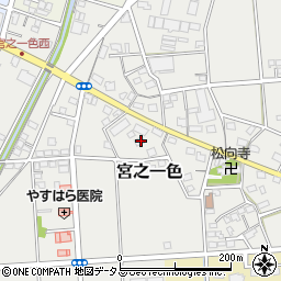 静岡県磐田市宮之一色790周辺の地図