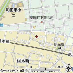 静岡県浜松市中央区材木町85周辺の地図