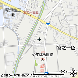 静岡県磐田市宮之一色686-2周辺の地図