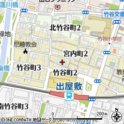 岡村文化周辺の地図