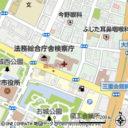 津地方裁判所　刑事書記官室周辺の地図