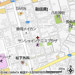 静岡県浜松市中央区和田町517周辺の地図