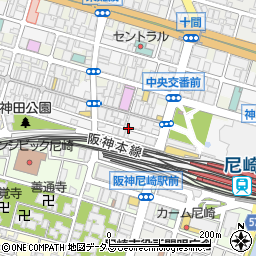大阪王将 阪神尼崎駅前店周辺の地図