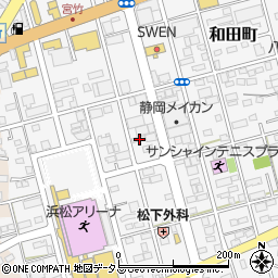 静岡県浜松市中央区和田町864周辺の地図