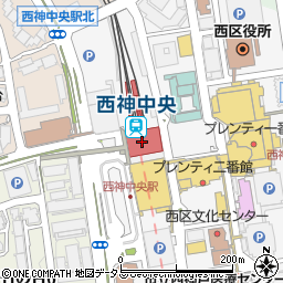 三井住友信託銀行コンサルプラザ西神中央周辺の地図