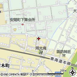 静岡県浜松市中央区材木町52周辺の地図