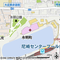尼崎ボートレース場（ＢＯＡＴ　ＲＡＣＥ尼崎）周辺の地図