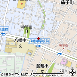 セブンイレブン浜松新津町店周辺の地図