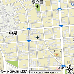 静岡県磐田市国府台91周辺の地図
