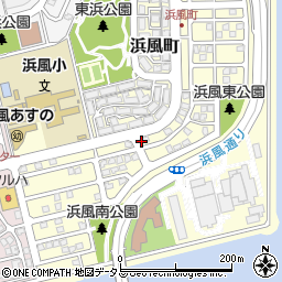 兵庫県芦屋市浜風町19周辺の地図